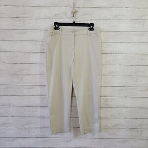 ANN TAYLOR LOFT Womens Size 6 Beige Curvy Sits below the Waist Capris Pants